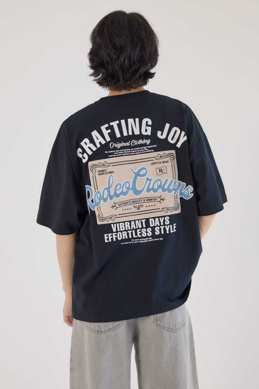 RODEO CROWNS「コール＆デニムパッチTシャツ」|Tシャツ・カットソー|BLK