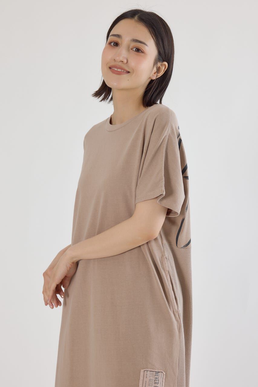 RODEO CROWNS「2way ワッフルコンビカットロングワンピース」|ワンピース|