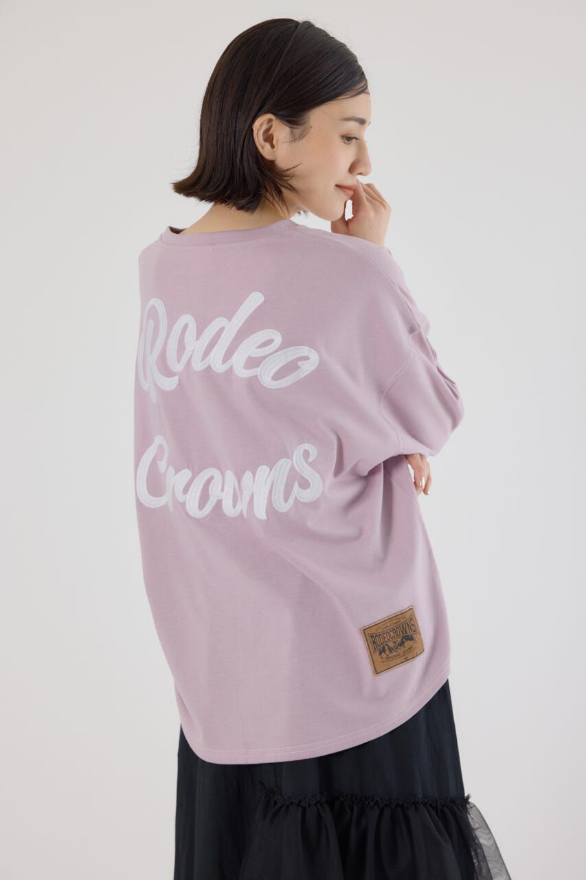 RODEO CROWNS「カラーステッチVネック5分袖Tシャツ」|Tシャツ・カットソー|