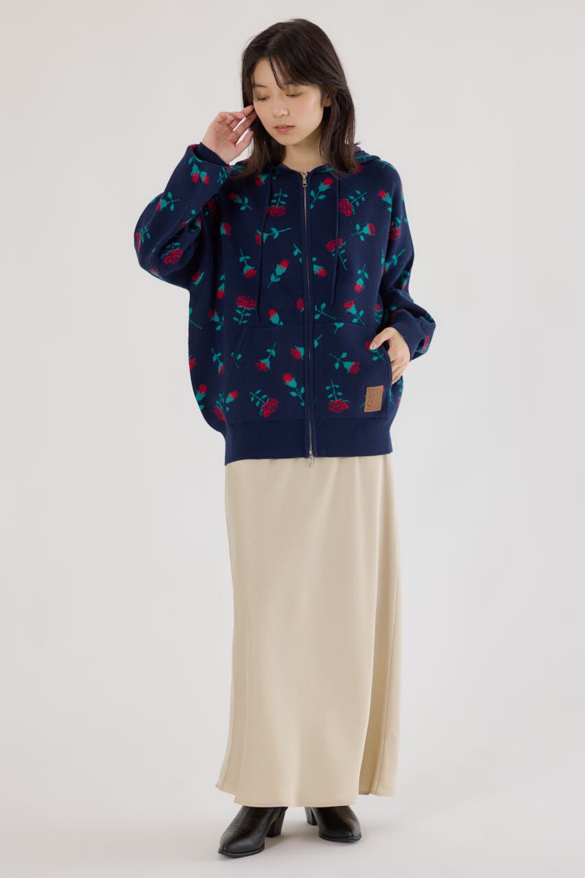 RODEO CROWNS「ジャガードニットジップパーカー」|パーカー|