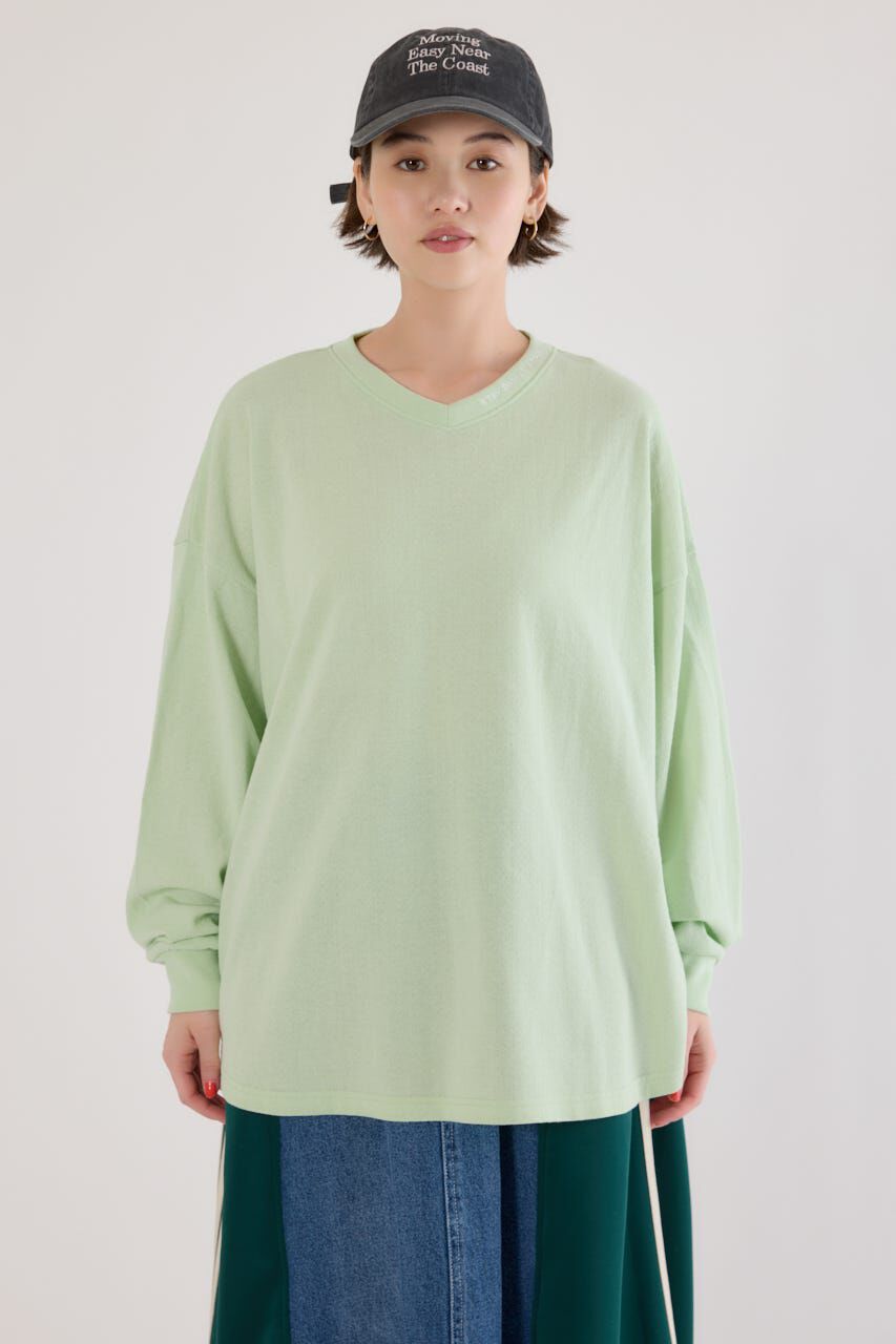 RODEO CROWNS「梨地VネックロングスリーブTシャツ」|Tシャツ・カットソー|