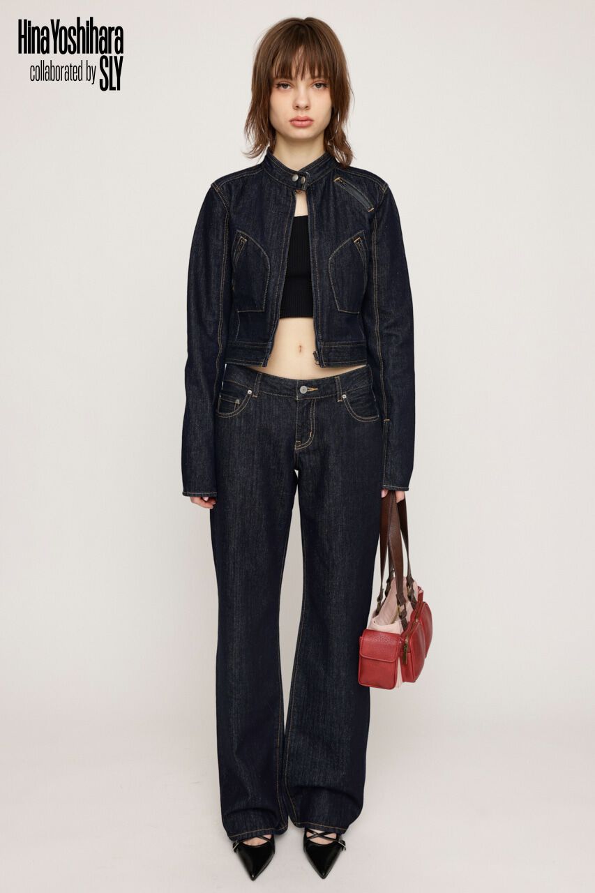 SLY「HinaYoshiharaxSLY L／W DENIM パンツ」|デニム|D/BLU3