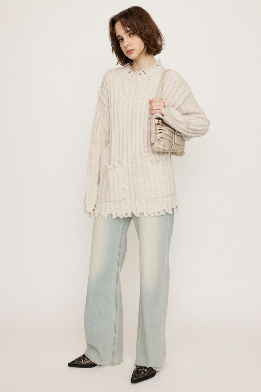 SLY「DAMAGED LG トップス」|ニット・セーター|