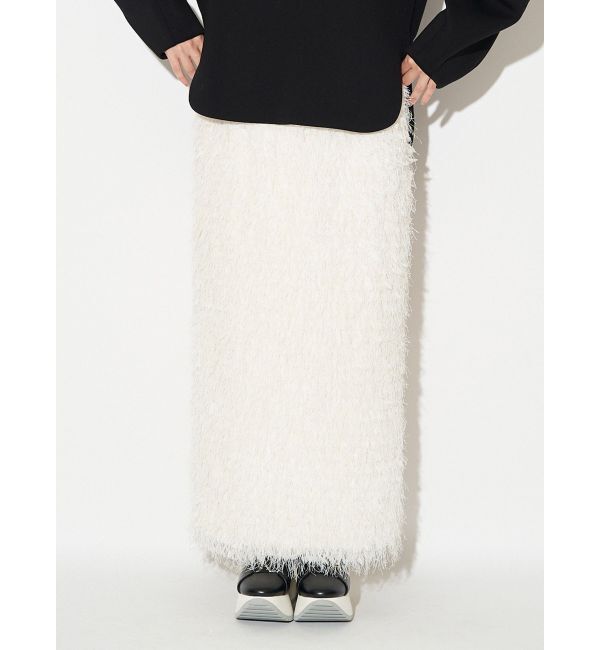 ELENDEEK「FEATHER YARN STRAIGHT SK」|スカート|