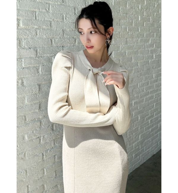 RESEXXY「ボウタイマーメイドニットワンピース」|ワンピース|