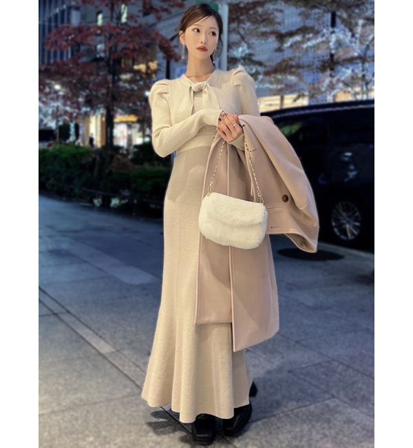 RESEXXY「ボウタイマーメイドニットワンピース」|ワンピース|