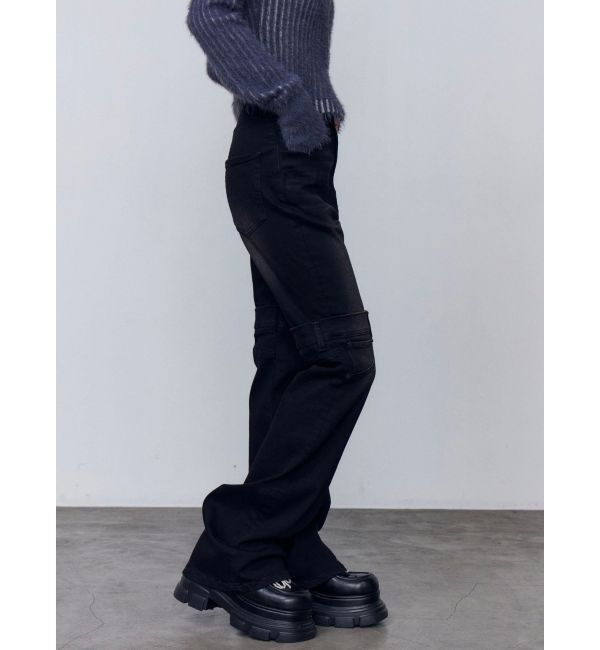 EMODA「ハイカバーフレアパギンス」|デニム|