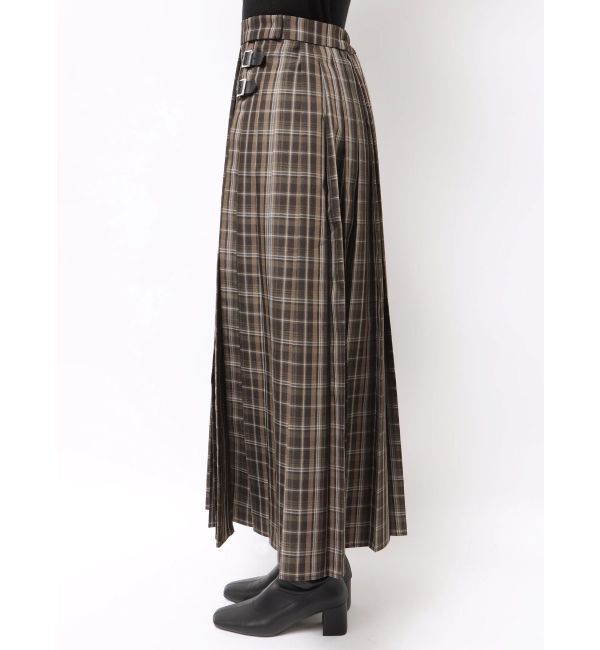 MERCURYDUO「オリジナルチェックプリーツレイヤードスカート」|スカート|
