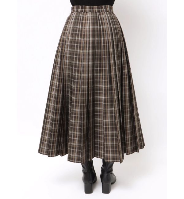 MERCURYDUO「オリジナルチェックプリーツレイヤードスカート」|スカート|