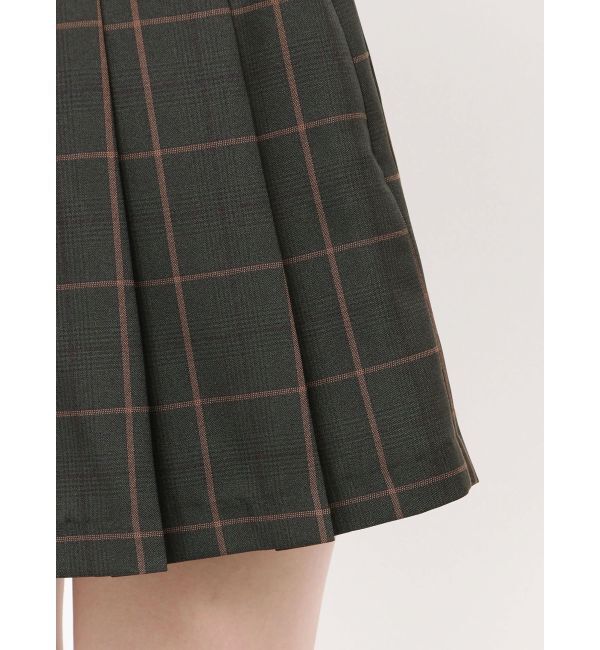MERCURYDUO「ベルト付きチェックプリーツミニスカパン」|その他|