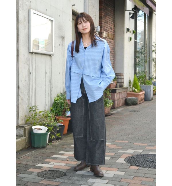 Ungrid「ダブルニーデザインデニム」|デニム|