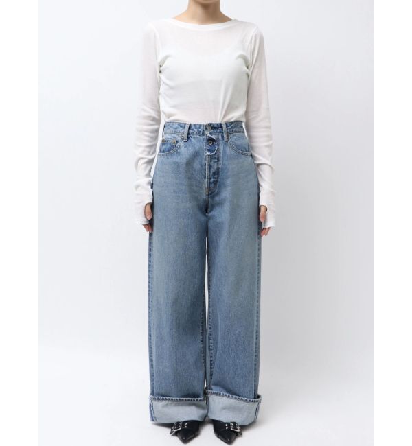 Ungrid「ロールアップルーズデニム」|デニム|
