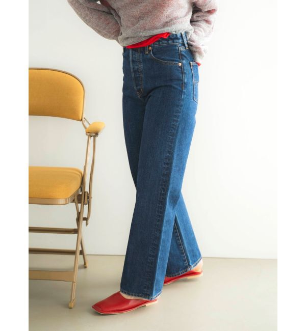 Ungrid「ハイウエストルーズストレートデニム」|デニム|