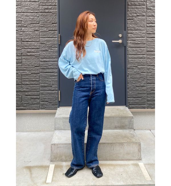 Ungrid「ハイウエストルーズストレートデニム」|デニム|