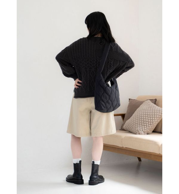 Ungrid「【WEB限定】パッチワークケーブルニット」|ニット・セーター|
