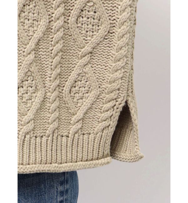 Ungrid「【WEB限定】パッチワークケーブルニット」|ニット・セーター|