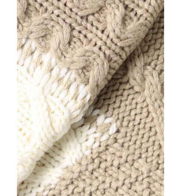 Ungrid「【WEB限定】パッチワークケーブルニット」|ニット・セーター|