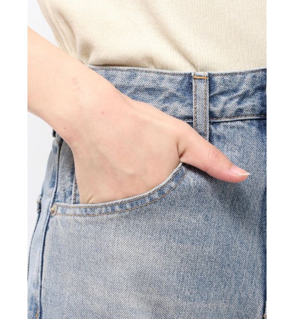 Ungrid「ハイウエストロールアップスリムデニム」|デニム|