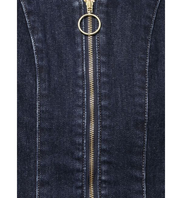 LAGUNAMOON「【Leeコラボ】フレアスリーブデニムワンピース」|ワンピース|