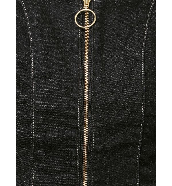 LAGUNAMOON「【Leeコラボ】フレアスリーブデニムワンピース」|ワンピース|