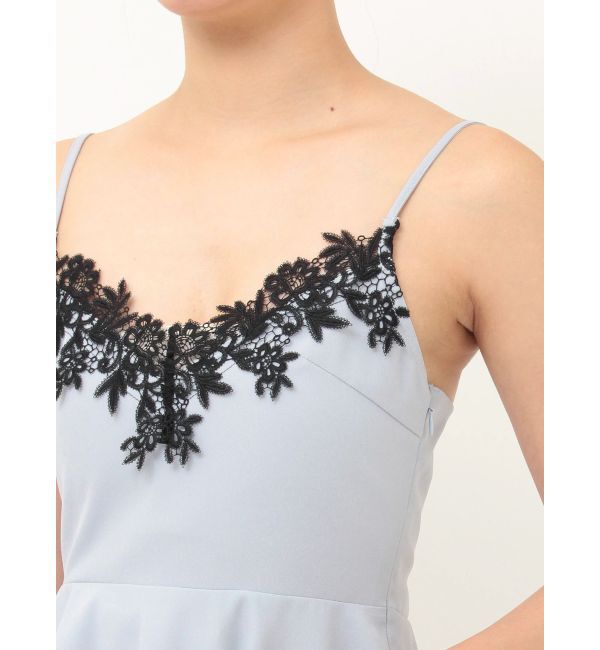 LAGUNAMOON「レースネックペプラムキャミソール」|キャミソール|