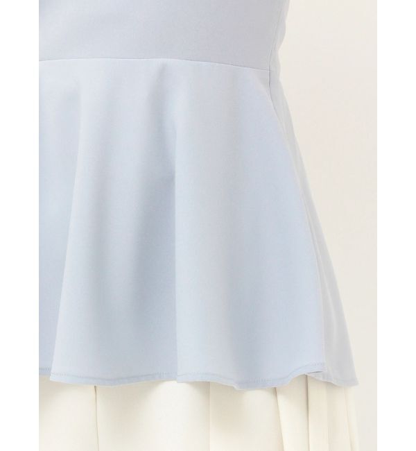 LAGUNAMOON「レースネックペプラムキャミソール」|キャミソール|