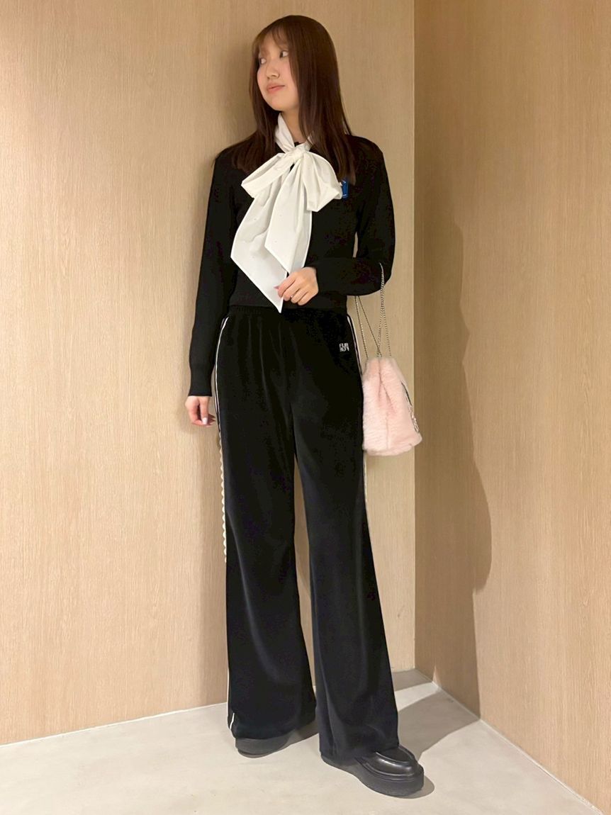 FURFUR「サイドレースベロアトラックパンツ」|チノ|