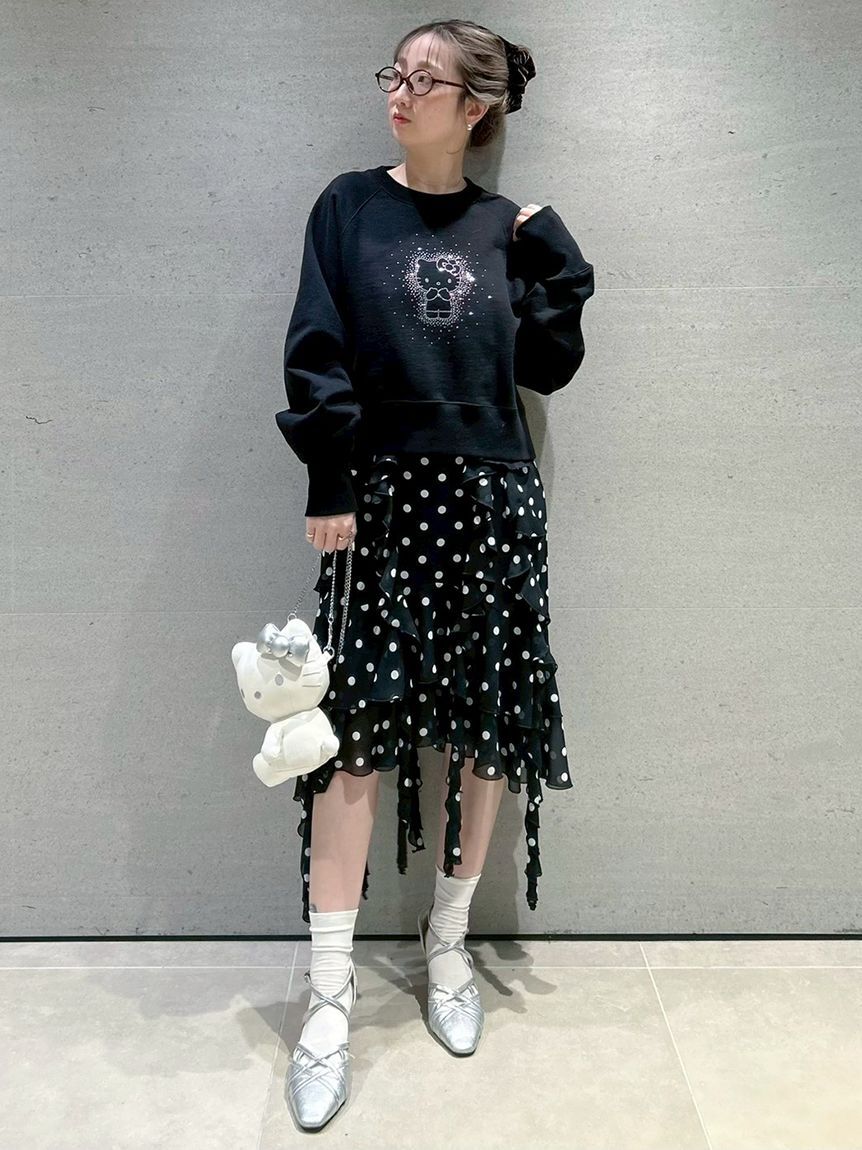 FURFUR「【WEB・一部店舗限定カラー】HELLO KITTYクリスタルスウェット」|スウェット・ジャージ|