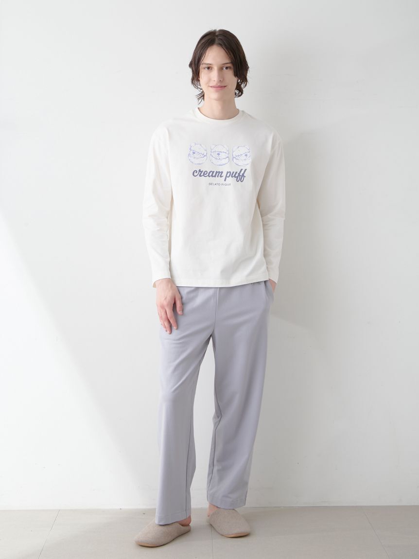 GELATO PIQUE HOMME「【HOMME】スイーツベアプリントロンT」|ルームウェア|