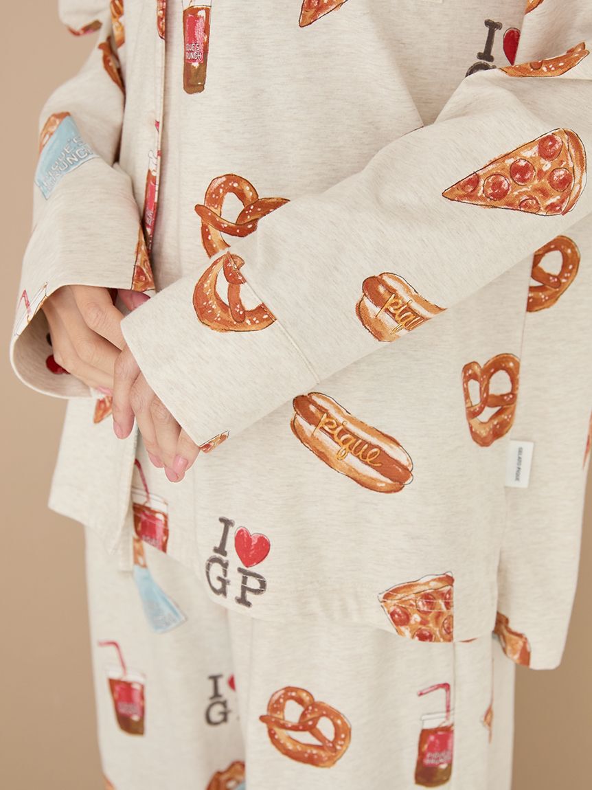 gelato pique「NYブランチ柄シャツ」|ルームウェア|