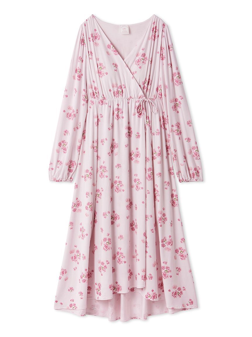 gelato pique「さくら柄カップインカシュクールワンピース」|ルームウェア|PNK