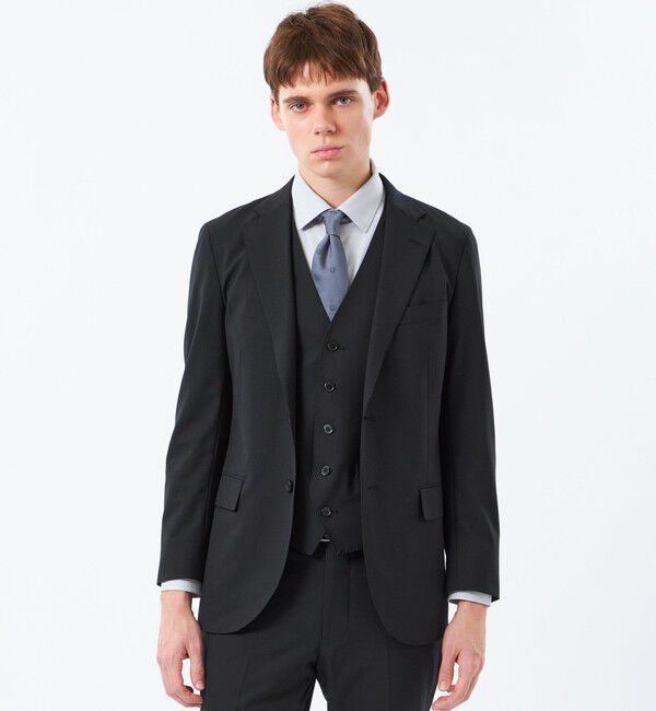 MACKINTOSH PHILOSOPHY「トロッター ジャケット ＃109 ウール混ストレッチトロピカル」|テーラードジャケット|ブラック