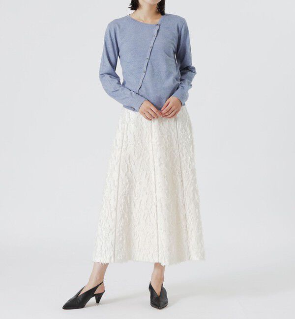  「カットジャカードフレアスカート」|スカート|