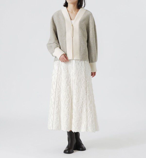  「カットジャカードフレアスカート」|スカート|