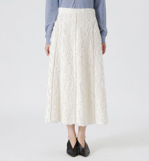  「カットジャカードフレアスカート」|スカート|