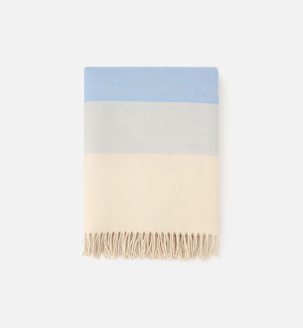 Marimekko「Hennika ブランケット 120&times;180cm」|その他|ｵﾚﾝｼﾞ&times;ﾗｲﾄﾌﾞﾙｰ