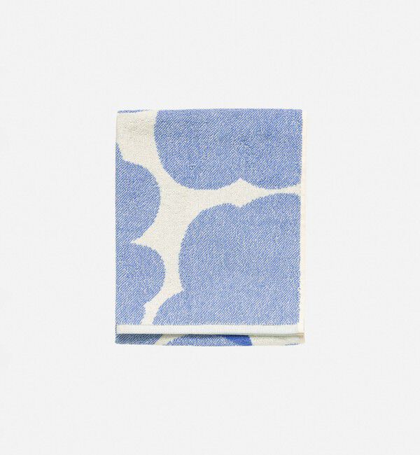 Marimekko「Unikko ハンドタオル 50&times;70cm」|タオル|ｸﾘｰﾑ&times;ｽｶｲﾌﾞﾙｰ