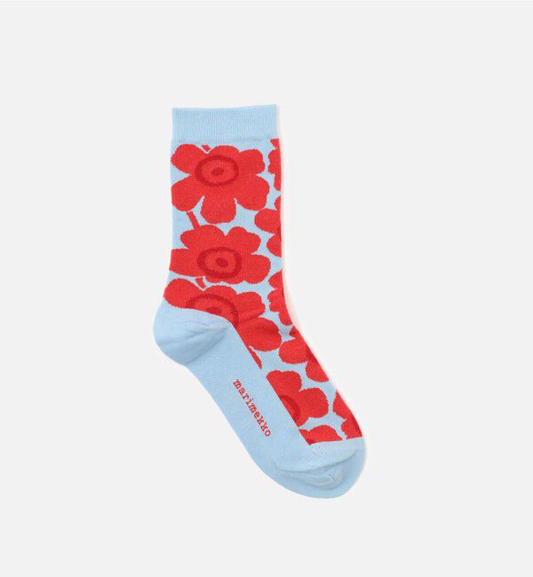 Marimekko「Linjaus Unikko ソックス」|ソックス|