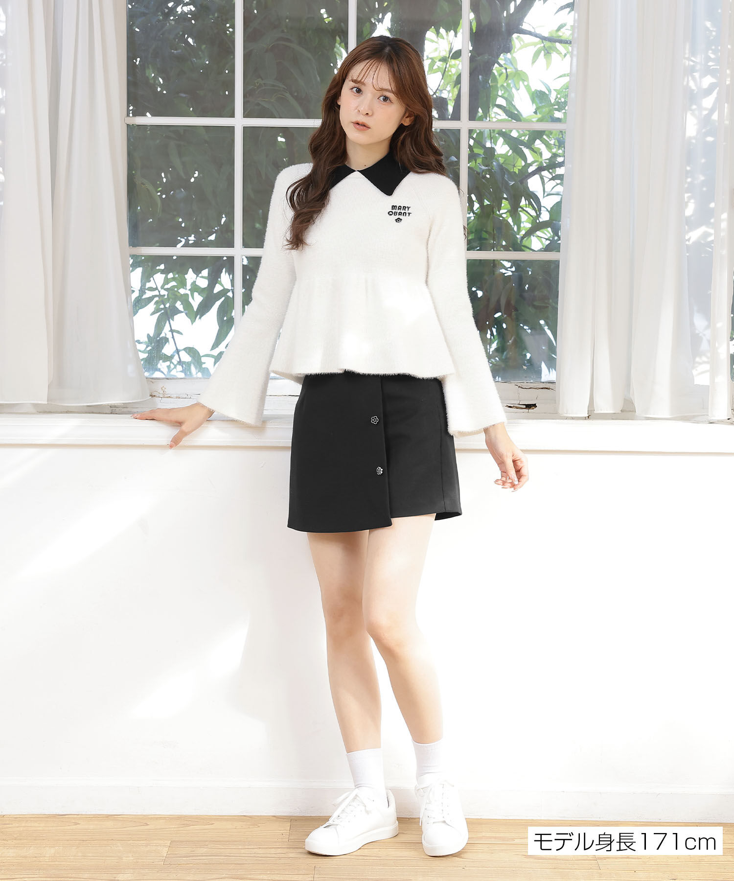 MARY QUANT「シャギーペプラム プルオーバー」|スウェット・ジャージ|