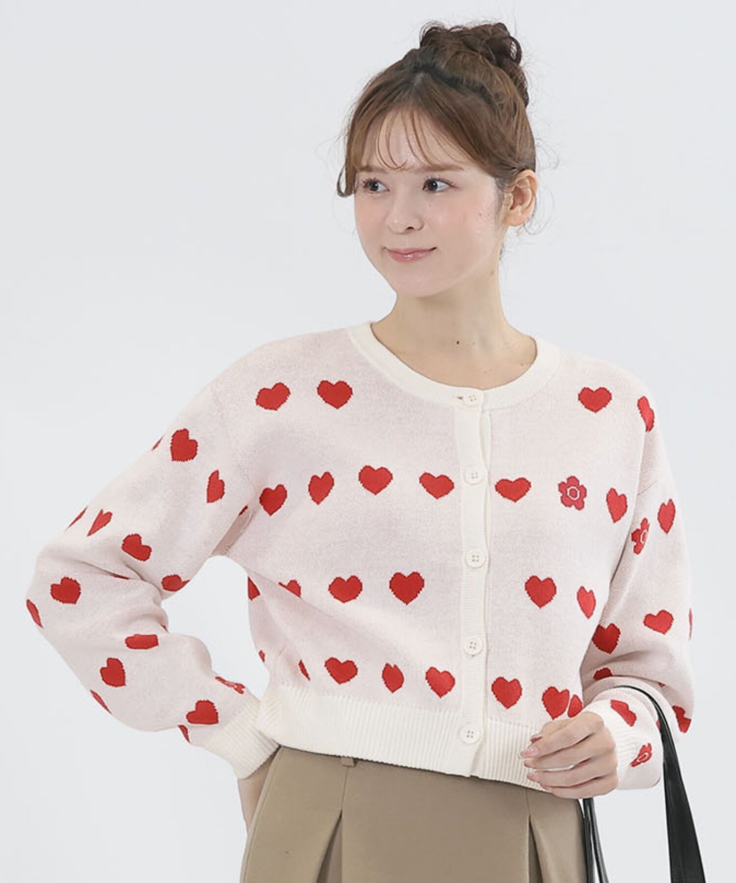 MARY QUANT「ラインハートニット カーディガン」|カーディガン|アイボリー