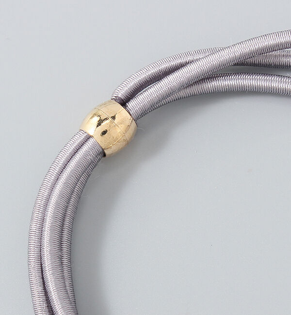 Phoebe「パールラインコンビヘアブレス グレー」|ヘアゴム・シュシュ|