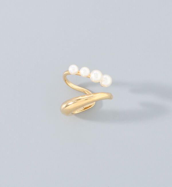 Phoebe「【シリーズ累計販売10000点突破！】ドレッシングパールイヤーカフ　ゴールド」|イヤーカフ|ゴールド