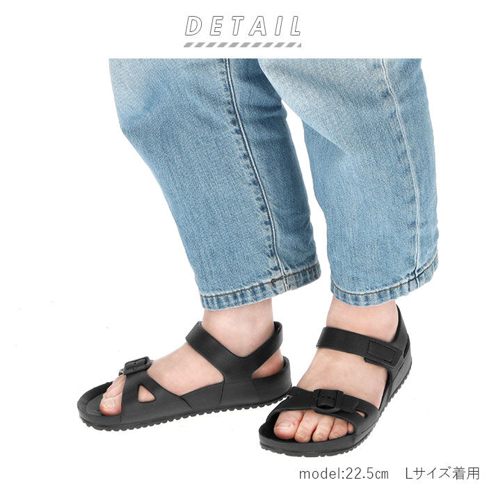 BACKYARD FAMILY「キッズ サンダル ぺたんこ ベルト 通販 スポーツサンダル つっかけ 女の子 男の子 おしゃれ」|シューズ|