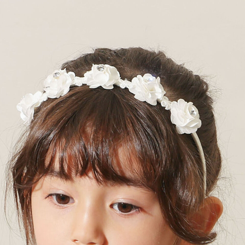 BACKYARD FAMILY「RORA カチューシャ 細め 通販 ローラ ポピー ヘッドドレス ヘアアクセサリー 髪飾り キッズ」|その他|ホワイト1