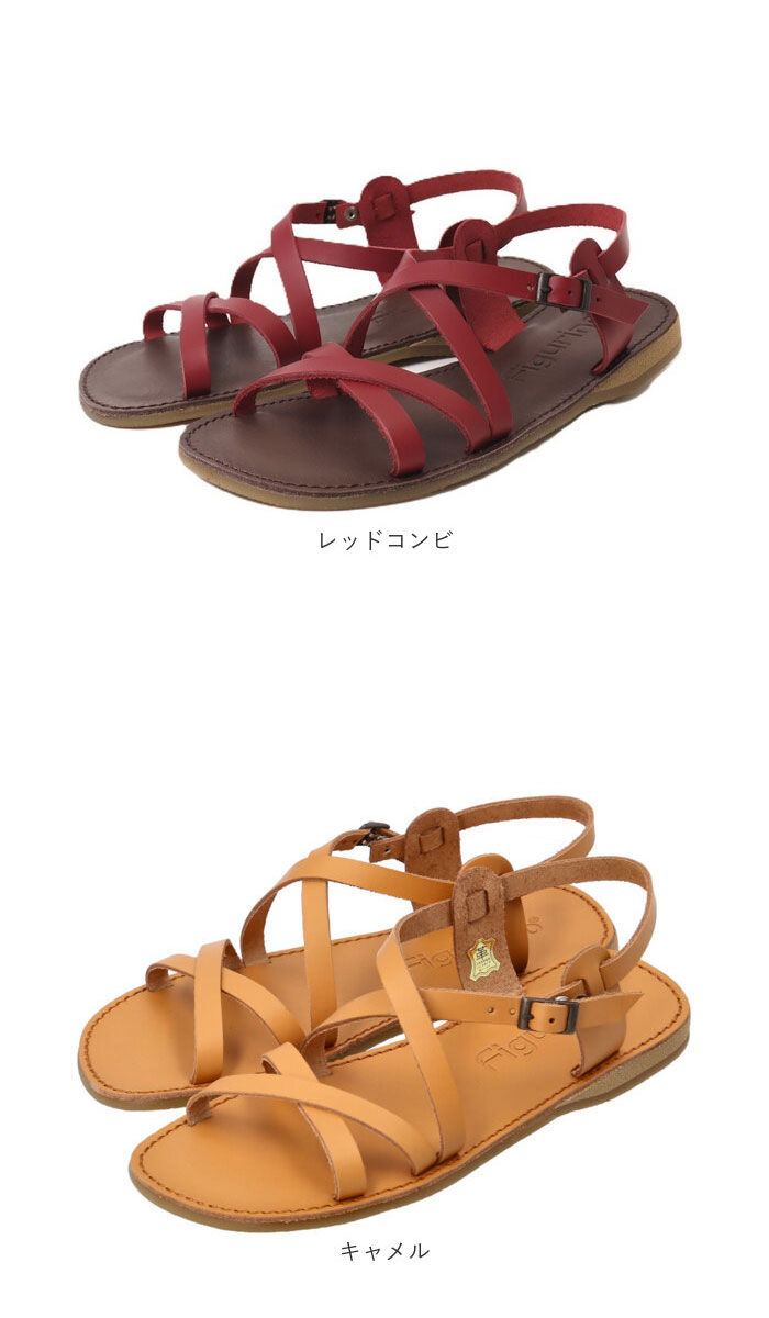 BACKYARD FAMILY「サンダル 日本製 フラットサンダル 通販 レディース 本革 figurino フィグリーノ」|サンダル|