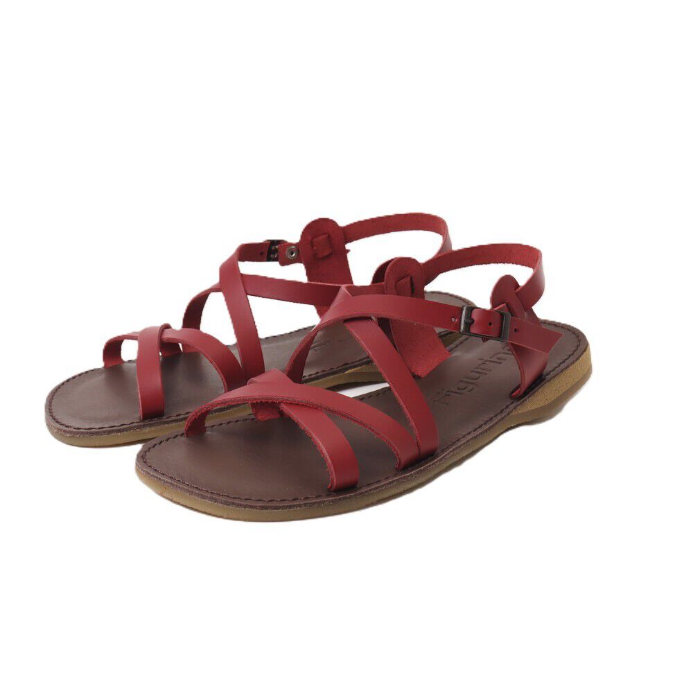 BACKYARD FAMILY「サンダル 日本製 フラットサンダル 通販 レディース 本革 figurino フィグリーノ」|サンダル|レッド1