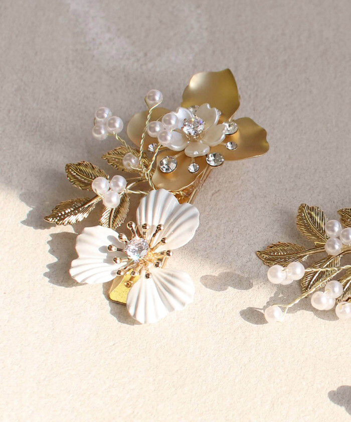 BACKYARD FAMILY「Rora ヘアクリップ キッズ 3個セット 通販 ローレン 花冠 髪飾り 髪留め 花 フラワー」|その他|