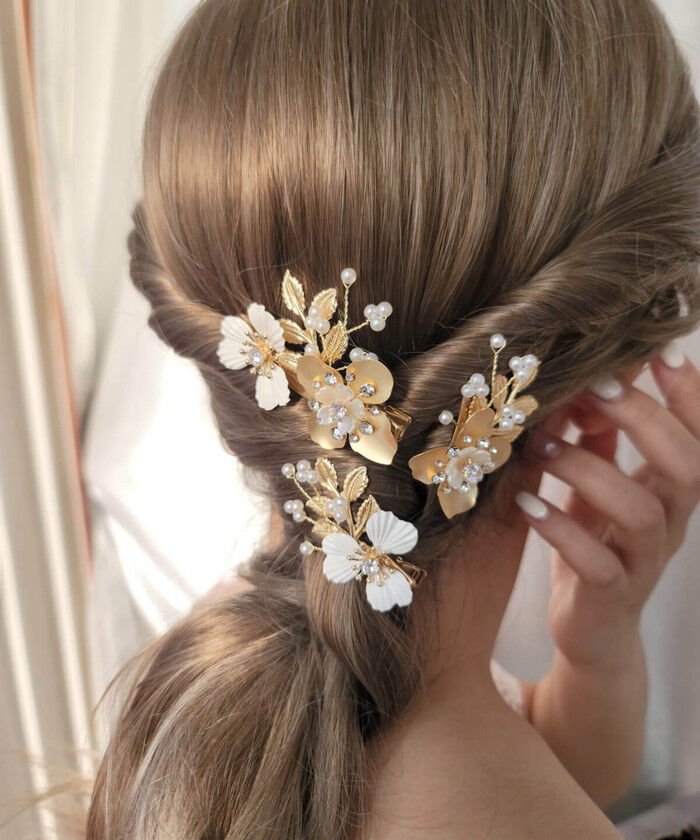 BACKYARD FAMILY「Rora ヘアクリップ キッズ 3個セット 通販 ローレン 花冠 髪飾り 髪留め 花 フラワー」|その他|