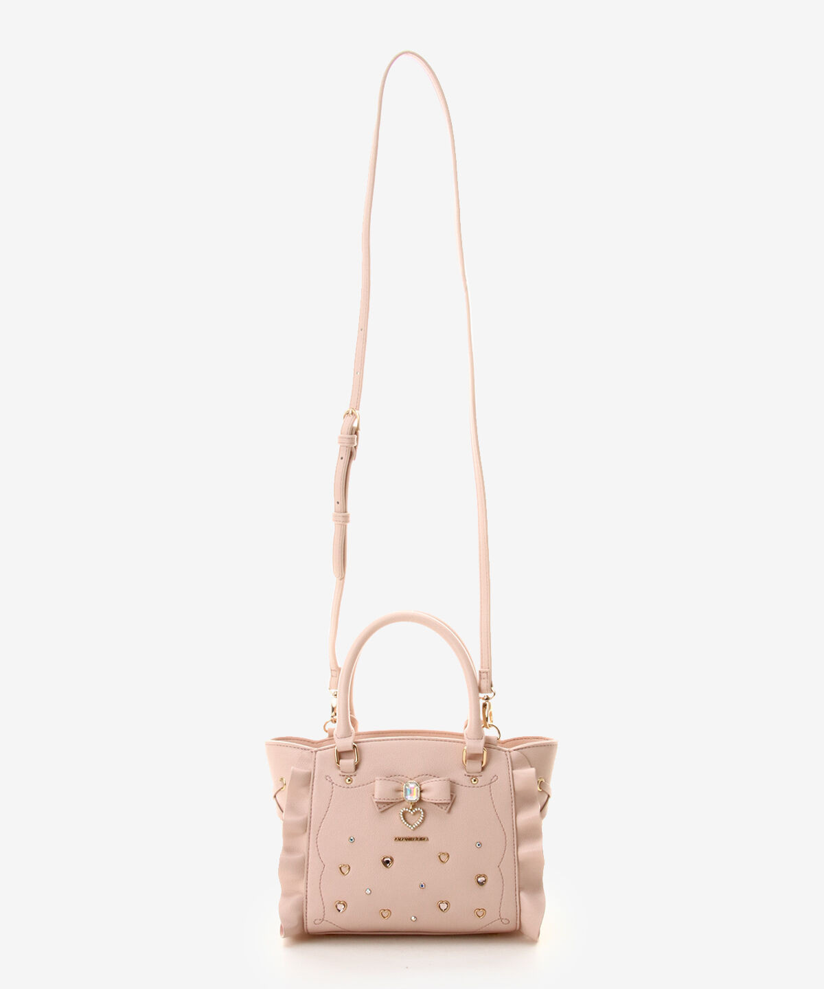 Samantha Vega「サイドレースアップリボンビジューミニフラッター」|ショルダー・メッセンジャー|