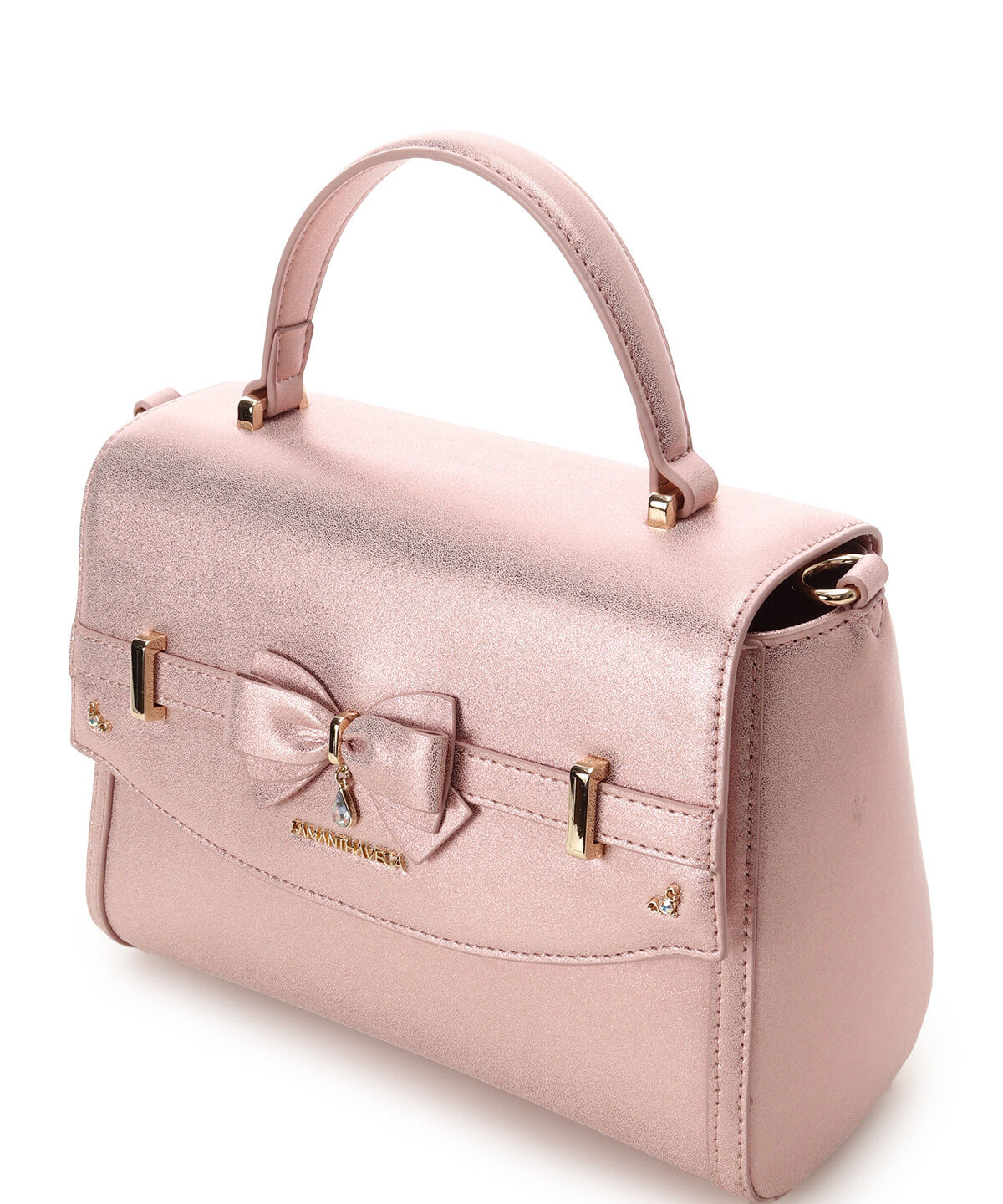 Samantha Vega「アクセントリボンラメショルダーバッグ」|ショルダー・メッセンジャー|